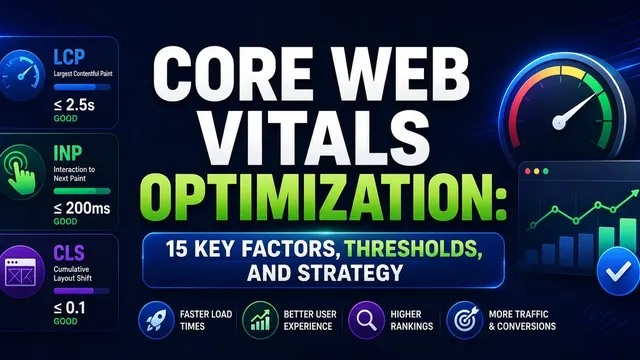 Core Web Vitals Optimization: 15 Factors, Thresholds, and Strategy (2026)