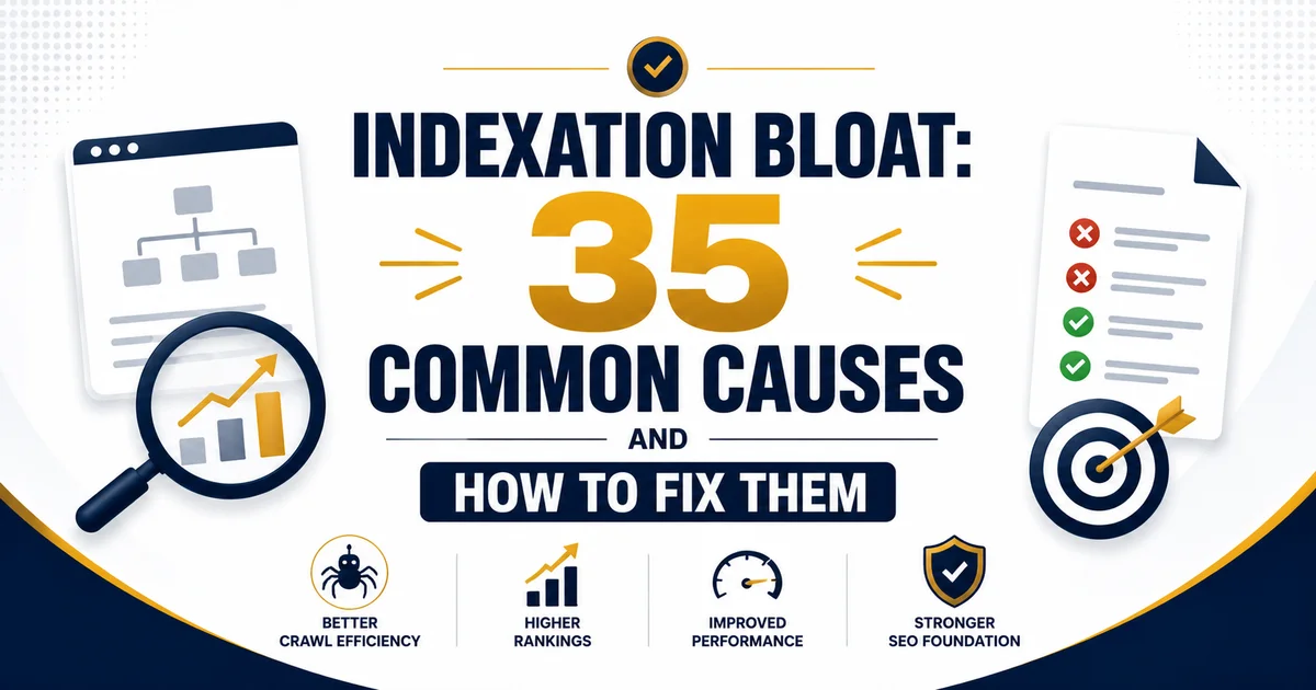 Indexation Bloat: 35 Common Causes and How to Fix Them
