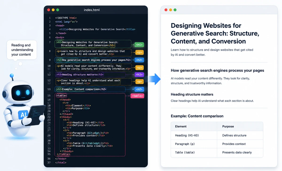 AI answer citing a website as source driving qualified traffic