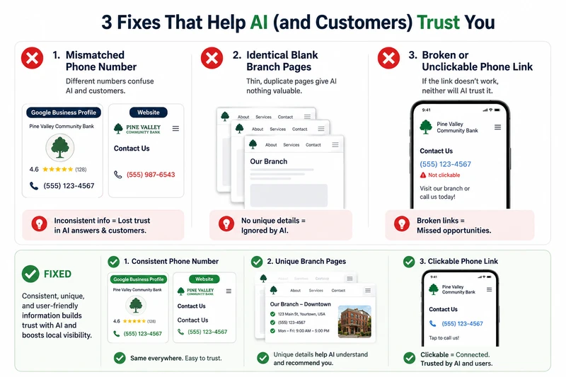 Common community bank SEO mistakes checklist