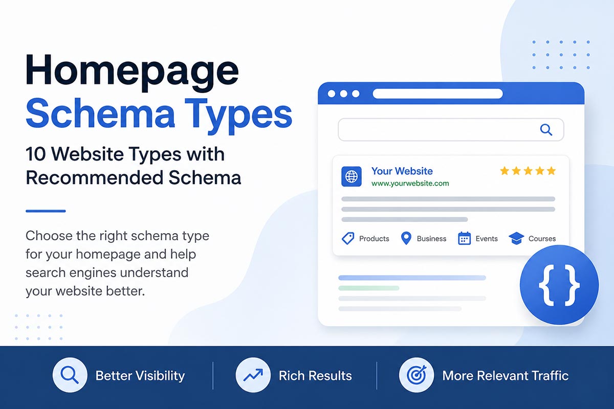 Homepage types and schema Details