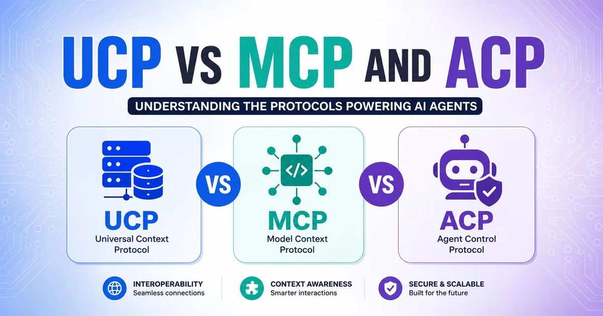 UCP vs MCP vs ACP: How AI Commerce Protocols Change Ecommerce SEO